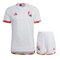 Belgien Udebanesæt Børn VM 2022 Kortærmet (+ Korte bukser)